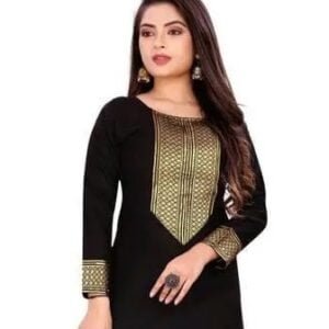 Eva New Stylish Kurta For Women - BLACK