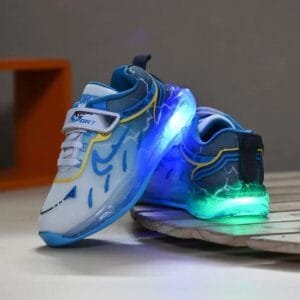 BIRDE
Lace Running Shoes For Boys & Girls  (Light Blue)