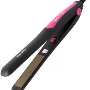 Kemei KM-328 Hair Straightener KM-328 Ceramic Hair Straightener  (Black3, Pink3)