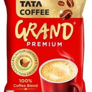 Tata Coffee Grand Premium | 100% Coffee Blend | With Flavour Locked Decoction Crystals Instant Coffee  (45 g)