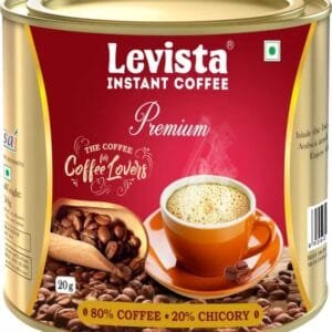 Levista Premium Instant Coffee  (20 g, Chicory Flavoured)