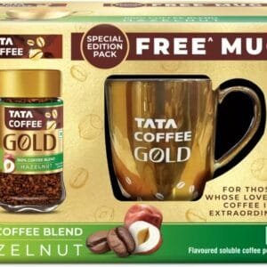 Tata Coffee Gold Hazelnut Mug Combo Instant Coffee  (50 g, Hazelnut Flavoured)