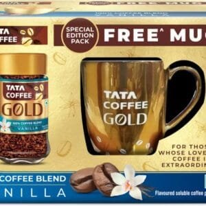 Tata Coffee Gold Vanilla Mug Combo Instant Coffee  (50 g, Vanilla Flavoured)
Be the first to Review this product