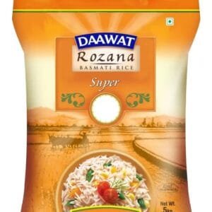 Daawat Rozana Super Basmati Rice (Basmathi Arisi) (Medium Grain)  (5 kg)