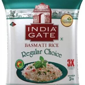 INDIA GATE Regular Choice Basmati Rice (Basmathi Arisi) (Medium Grain)  (5 kg)