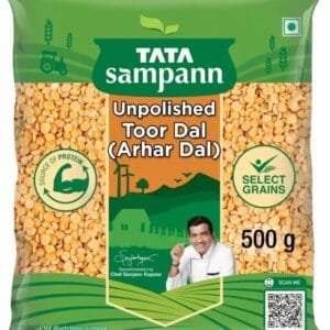 Tata Sampann Toor/Arhar Dal (Thuvaram parupu) (Split)  (500 g)