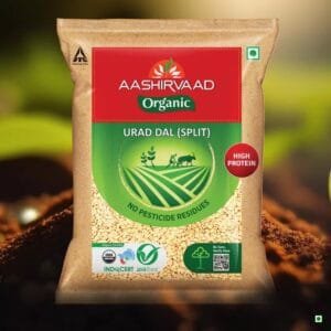 AASHIRVAAD Organic Urad Dal (Ulundhu paruppu) (Split)  (1 kg)
