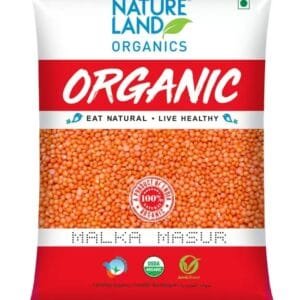 Natureland Organics Masoor Dal (Whole)  (1 kg)