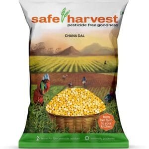 safe harvest Chana Dal (Kadalai paruppu) (Split) (Pesticide Free)  (500 g)