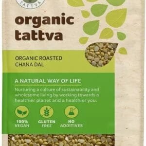 Organic Tattva Roasted Chana Dal (Pottu Kadalaii) (Split)  (500 g)