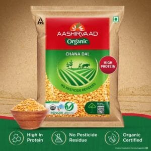 AASHIRVAAD Organic Chana Dal (Kadalai paruppu) (Split)  (500 g)