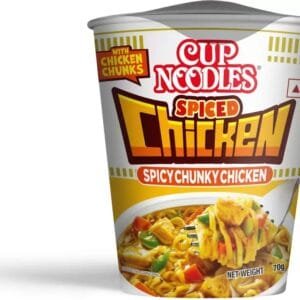 Nissin Spiced Chicken Cup Noodles Non-vegetarian  (70 g)