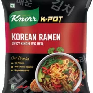 Knorr Korean Ramen Spicy Kimchi Veg Meal Instant Noodles Vegetarian  (96 g)