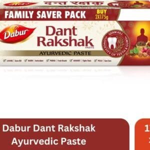 Dabur Dant Rakshak Ayurvedic Paste | Flouride Free | For Complete Family Toothpaste  (350 g, Pack of 2)