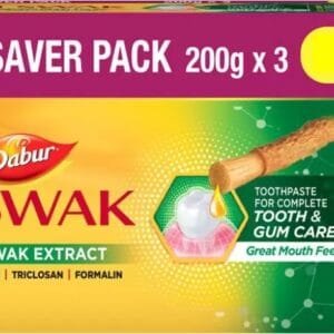Dabur Meswak Toothpaste  (600 g, Pack of 3)