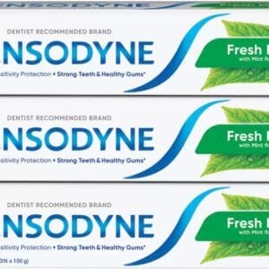 SENSODYNE Fresh Mint Combo Pack Toothpaste  (450 g, Pack of 3)