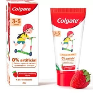 Colgate Kids (3-5 years) Natural Strawberry Flavour Toothpaste  (80 g)