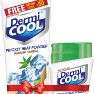 Dermi Cool Prickly Heat Powder Radiant Sandal + Extra Pack Free  (200 g)