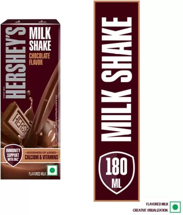 HERSHEY'S Chocolate flavored Milkshake | Enriched with Calcium  (180
