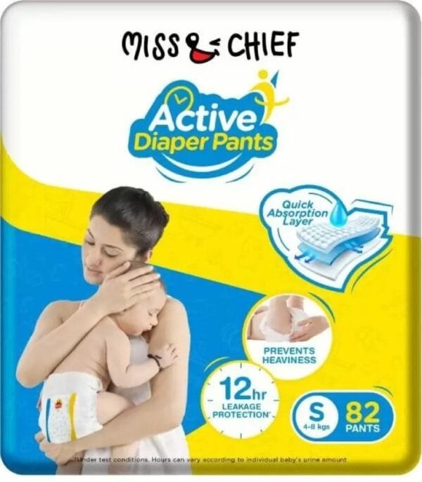 Miss & Chief Active Diaper Pants - S  (82 Pieces)