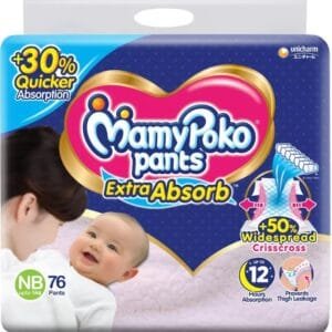 MamyPoko Extra Absorb - New Born  (76 Pieces)