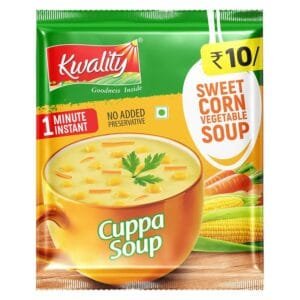 Kwality Sweet Corn Veg soup (Cuppa soup), Ready-to-Cook, Premium Quality Ingredients  (Pack of 6, 60 g)