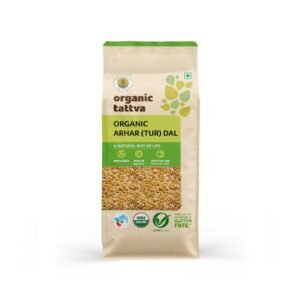 Organic Tattva Toor/Arhar Dal (Thuvaram parupu) (Split)  (1 kg)