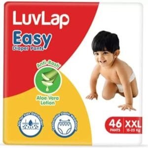 LuvLap Diaper Pants XXL, 15-25kg, 46 Count, Baby Diaper Pants, with Aloe Vera Lotion - XXL  (46 Pieces)