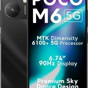 POCO M6 5G (Galactic Black, 64 GB)  (4 GB RAM)