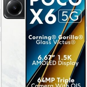 POCO X6 5G (Snowstorm White, 256 GB)  (12 GB RAM)