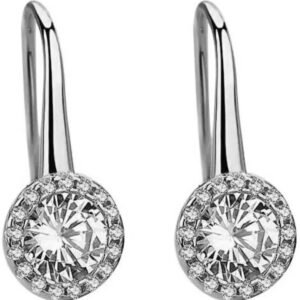 MYKI Gorgeous Hoop Earrings for Women and Girl's Cubic Zirconia Metal Drops & Danglers