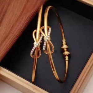 BIMIJEWEL Alloy Gold-plated Bangle  (Pack of 2)