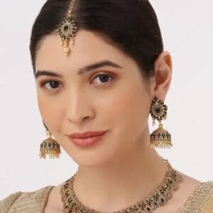 VATSALYA creation
Alloy Silver Black Jewel Set  (Pack of 1)