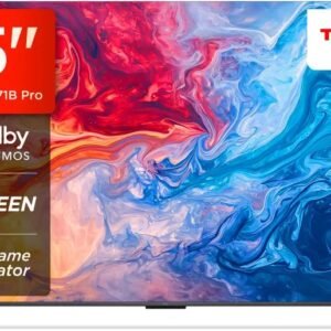 TCL P71B Pro 139 cm (55 inch) QLED Ultra HD (4K) Smart Google TV Hands Free Voice Control |Dolby Vision- Atmos | DTS Virtual : X, ONKYO 2.1ch |120Hz Game Accelerator (55P71B Pro)  (55P71B Pro)