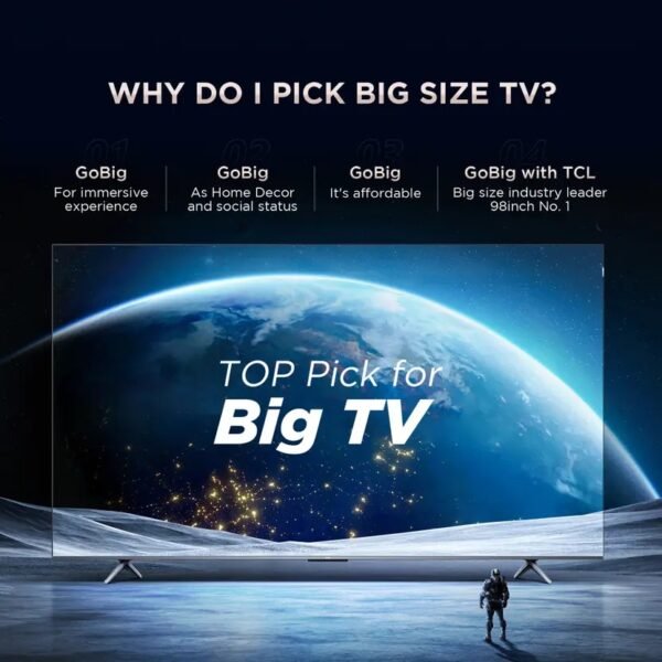 TCL V6B 108 cm (43 inch) Ultra HD (4K) LED Smart Google TV 2024 Edition with 24W Dolby Audio and Metallic Bezel-Less  (43V6B) - Image 3