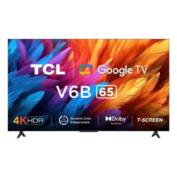 TCL V6B 108 cm (43 inch) Ultra HD (4K) LED Smart Google TV 2024 Edition with 24W Dolby Audio and Metallic Bezel-Less  (43V6B)