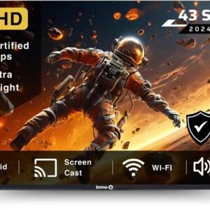 InnoQ Spectra 108 cm (43 inch) Full HD LED Smart Android TV with 30W Boom Speakers| 1000+ Smart Apps - Games, Mobile Screen Connect, Pixel Colour Enhancer  (43S-SPECTRA/2)#JustHere